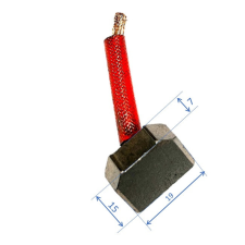  Bronzkefe, mezőgazdasági traktor indítómotorokhoz 12V, indító kefe, méret: 7x15x19mm (15x7x19mm) kisháztartási gépek kiegészítői