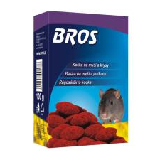 Bros Paraffinos rágcsálóirtó blokk / kocka 100 gr (B054) tisztító- és takarítószer, higiénia
