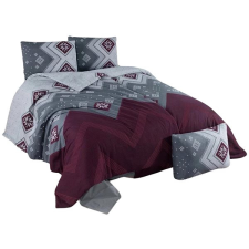 Brotex Prodloužené flanelové povlečení 140 × 220, 70 × 90 cm, Scandinavia red lakástextília