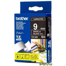 Brother 9 mm-es szalag fekete alap/ fehér betű nyomtató kellék