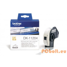 Brother DK-11204 elővágott öntapadós címke 400db/tekercs 17mm x 54mm White nyomtató kellék