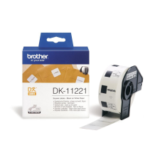 Brother DK-11221 elővágott öntapadós címke 100db/tekercs 23mm x 23mm White információs címke
