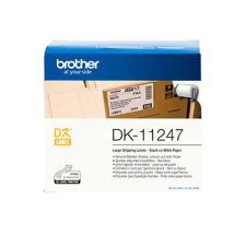 Brother DK-11247 elővágott öntapadós címke 180db/tekercs 103mm x 164mm White nyomtató kellék