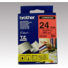 Brother Feliratozógép szalag, 24 mm x 8 m, BROTHER, piros-fekete