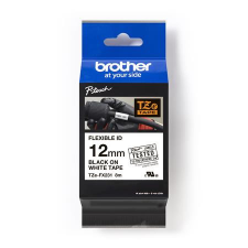  BROTHER Feliratozógép szalag, flexibilis ID, 12 mm x 8 m, BROTHER, &quot;TZe-FX231&quot; fehér-fekete információs címke