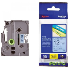 Brother Festékszalag TZE531 P-Touch, 12 mm kék alapon fekete nyomtató kellék