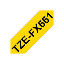Brother Flexitape TZe-FX661 - 36 mm x 8 m - Black on Yellow (TZEFX661) nyomtató kellék