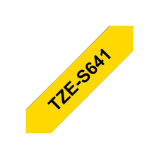Brother lamimated tape TZeS641 - 18 mm - Black on yellow (TZES641) nyomtató kellék