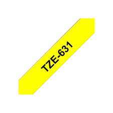 Brother laminated tape TZe-631 - Black on yellow (TZE631) nyomtató kellék