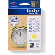 Brother LC-125XLY tintapatron 1 db Eredeti Sárga (Ink Yellow, 10mlHigh capacity) nyomtatópatron & toner