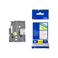Brother tze-145 laminált p-touch szalag (18mm) white on clear - 8m tze145 nyomtató kellék