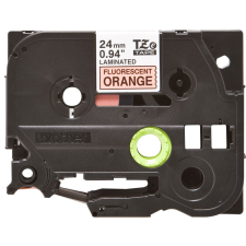 Brother TZe-B51 fluoreszkáló laminált P-touch szalag (24mm) Black on Orange - 5m etikett