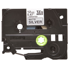 Brother TZe-M931 laminált P-touch szalag (12mm) Black on Matt Silver - 8m címkézőgép