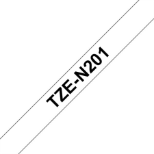 Brother TZE-N201 laminált P-touch szalag (3,5mm) Black on Clear - 8m nyomtató kellék