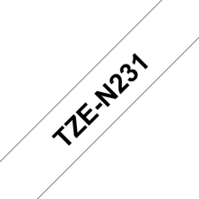 Brother TZe-N231 P-touch szalag (12mm) Black on White - 8m nyomtató kellék