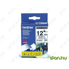 Brother TZES231 TZE-S231 12 mm széles 8 m hosszú szalagkazetta nyomtatópatron & toner