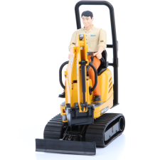Bruder Bworld JCB 8010 CTS Micro markoló munkással (1:16) autópálya és játékautó