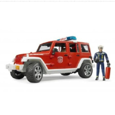 Bruder Jeep Rubicon tűzoltóautó tűzoltó figurával (02528) autópálya és játékautó