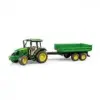 Bruder John Deer 5115M traktor utánfutóval Bruder