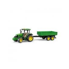 Bruder John Deer 5115M traktor utánfutóval Bruder autópálya és játékautó
