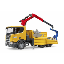 Bruder Scania Super 560R teherautó karral - Sárga (03551) autópálya és játékautó