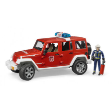 Bruder Tűzoltókocsi - Jeep Wrangler, tűzoltó bábuval - 2528 1:16 autópálya és játékautó