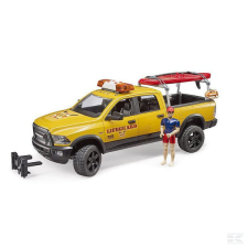 Bruder U02506 RAM 2500 Power Wagon vízimentő figurával és álló szörfdeszkával autópálya és játékautó