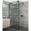  Brugge Walk-in .||. Black zuhanyfal 90, 200cm, 6mm, NANO