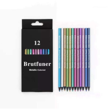 Brutfuner 12 színű metál fényű színes ceruza készlet színes ceruza