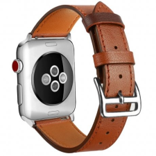 BSTRAP Apple Watch Leather Rome 38/40mm szíj, Brown mobiltelefon kellék