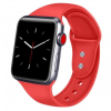 BSTRAP Apple Watch Soft Silicone 42/44mm szíj, Red