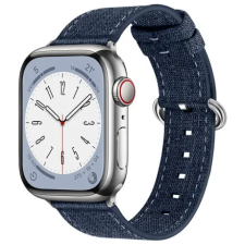 BSTRAP Denim szíj Apple Watch 42/44/45mm, royal blue okosóra kellék