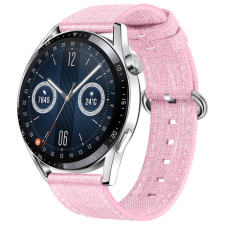 BSTRAP Denim szíj Samsung Galaxy Watch 42mm, pink okosóra kellék