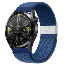 BSTRAP Elastic Nylon 2 szíj Huawei Watch GT2 42mm, cold blue okosóra kellék