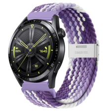 BSTRAP Elastic Nylon 2 szíj Huawei Watch GT3 42mm, grape okosóra kellék