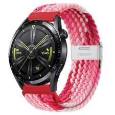 BSTRAP Elastic Nylon 2 szíj Samsung Galaxy Watch 3 45mm, strawberry okosóra kellék