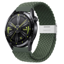 BSTRAP Elastic Nylon 2 szíj Xiaomi Amazfit GTR Mini, olive green okosóra kellék