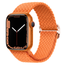 BSTRAP Elastic Nylon szíj Apple Watch 38/40/41mm, orange okosóra kellék