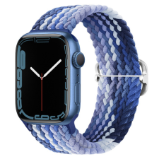 BSTRAP Elastic Nylon szíj Apple Watch 42/44/45mm, blueberry okosóra kellék