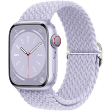 BSTRAP Elastic Nylon szíj Apple Watch 42/44/45mm, misty purple okosóra kellék