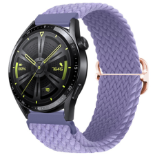 BSTRAP Elastic Nylon szíj Huawei Watch GT 42mm, lavender okosóra kellék