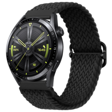 BSTRAP Elastic Nylon szíj Samsung Galaxy Watch 3 41mm, black okosóra kellék