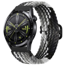 BSTRAP Elastic Nylon szíj Samsung Galaxy Watch 3 45mm, black qiao okosóra kellék