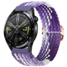 BSTRAP Elastic Nylon szíj Samsung Galaxy Watch 3 45mm, grape okosóra kellék