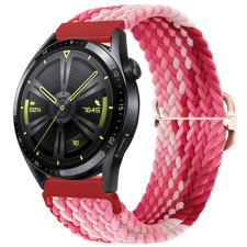 BSTRAP Elastic Nylon szíj Samsung Galaxy Watch 42mm, strawberry okosóra kellék