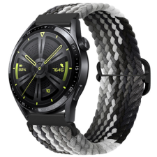 BSTRAP Elastic Nylon szíj Xiaomi Amazfit GTR 42mm, black qiao okosóra kellék