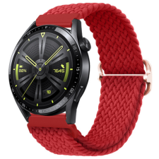 BSTRAP Elastic Nylon szíj Xiaomi Amazfit GTR 42mm, red okosóra kellék