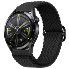 BSTRAP Elastic Nylon szíj Xiaomi Amazfit GTR Mini, black okosóra kellék