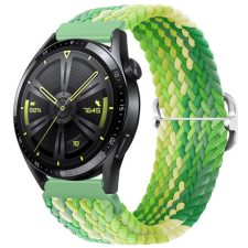 BSTRAP Elastic Nylon szíj Xiaomi Amazfit Stratos 2/2S/3, lime okosóra kellék