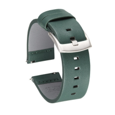 BSTRAP Fine Leather szíj Samsung Galaxy Watch 3 41mm, green okosóra kellék
